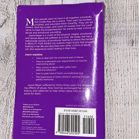 Beauty for Ashes paperback book by Joyce Meyer - Picture 3 of 15